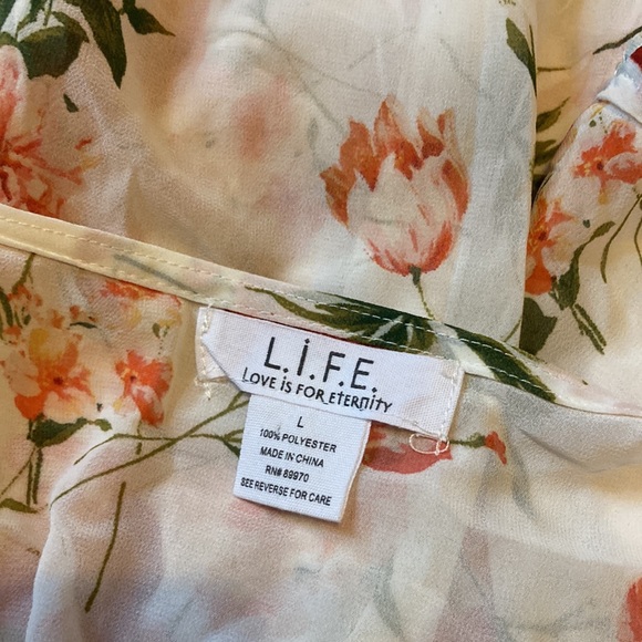 L.I.F.E. Is for eternity Sheer  high low dress NWT size L - Picture 10 of 10